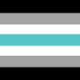 libramasculine flag. from top to bottom: black, grey, white, blue, white, grey, black.